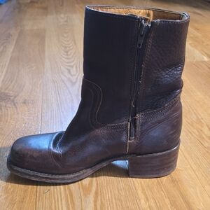 Frye Dark Brown Leather Boots